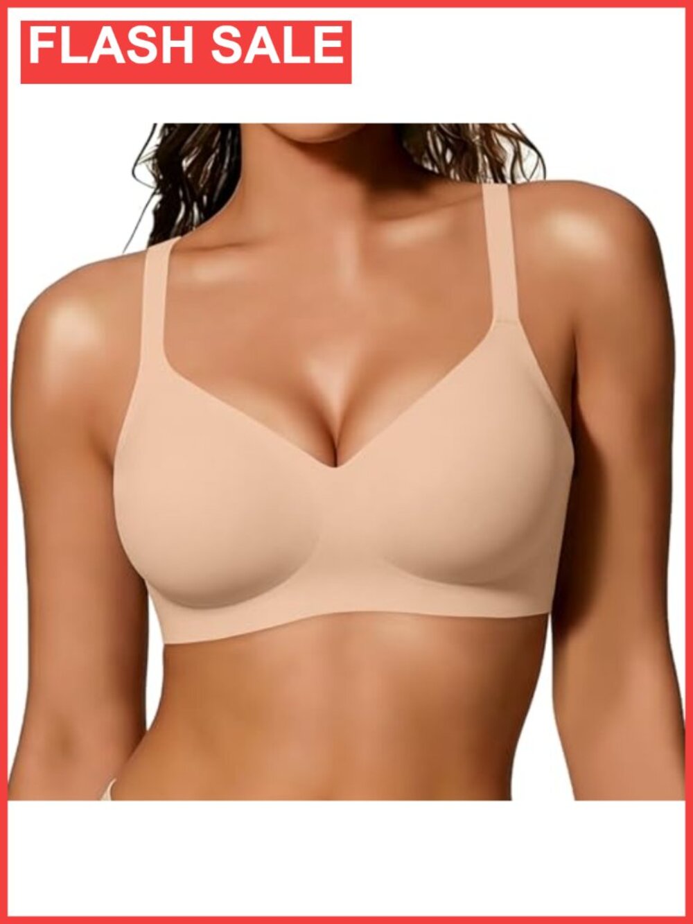 Wireless Seamless Full Coverage T-Shirt Bra